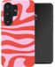 Selencia Hoesje - Geschikt voor Samsung Galaxy S26 Ultra - Backcover - Dream Swirl Pink