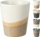 Siaki Tasse à café - 4x - Grès - finition brillante - 200ml - H8 x D7,5 cm
