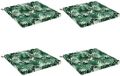 vidaXL 4-delige Zitkussens SOEST 100% Polyester Bladpatroon