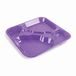 Lacor - 66961 - Vrijstaand dienblad van polycarbonaat van maximaal Alérgenos, geschikt voor deksel 66962, afmetingen 33 x 33 x 4 cm, violet