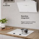 Klarstein Neotouch inductiekookplaat – 4 zone inductiekookplaat, 7200 W boost, touch & draaiknop bediening, kinderslot, oververhittingsbeveiliging