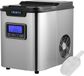 AREBOS Machine à glaçons - Noir/argent - 2,2L - 12KG/24h