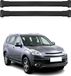 Omac Barres de toit en aluminium pour Citroën C-crosser 2007-2012 – Tüv / Din 75302:2019 – Charge max 75 kg – 2 barres noir
