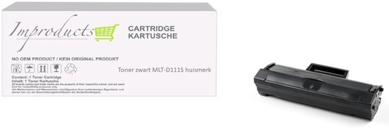 Improducts Â® Huismerk Toner Alternatief Samsung MLTD111S / MLT-D111s zwart hoge inhoud