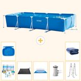 Intex Rechthoekig Frame Zwembad - 450 x 220 x 84 cm - Blauw