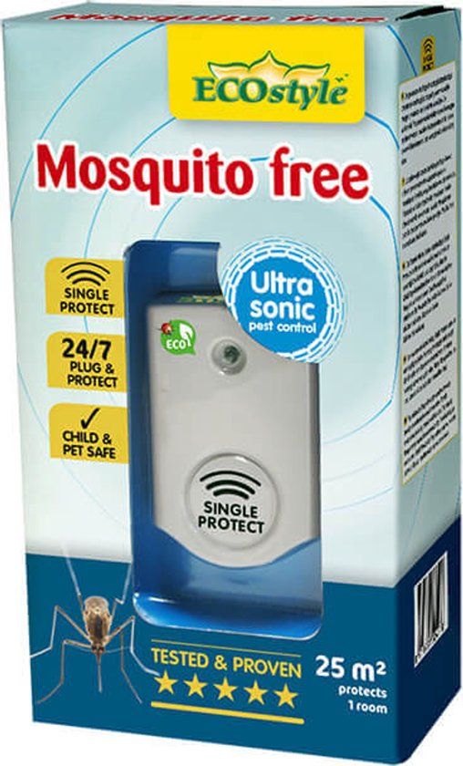 ECOstyle Mosquito Free 25 Tegen Muggen - 25 M² - Voor 1 Kamer