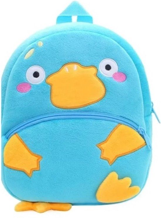 BoefieBoef Psyduck Eend Peuter Rugzak - Schattige Dieren Kinder Rugtas 0-5 Jaar