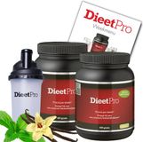 DieetPro Vanille STEVIA Poeder 400g (2 potten) + Gratis Shaker