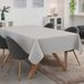 ANRO Tafelkleed Effen linnenlook Grijs 160x140cm