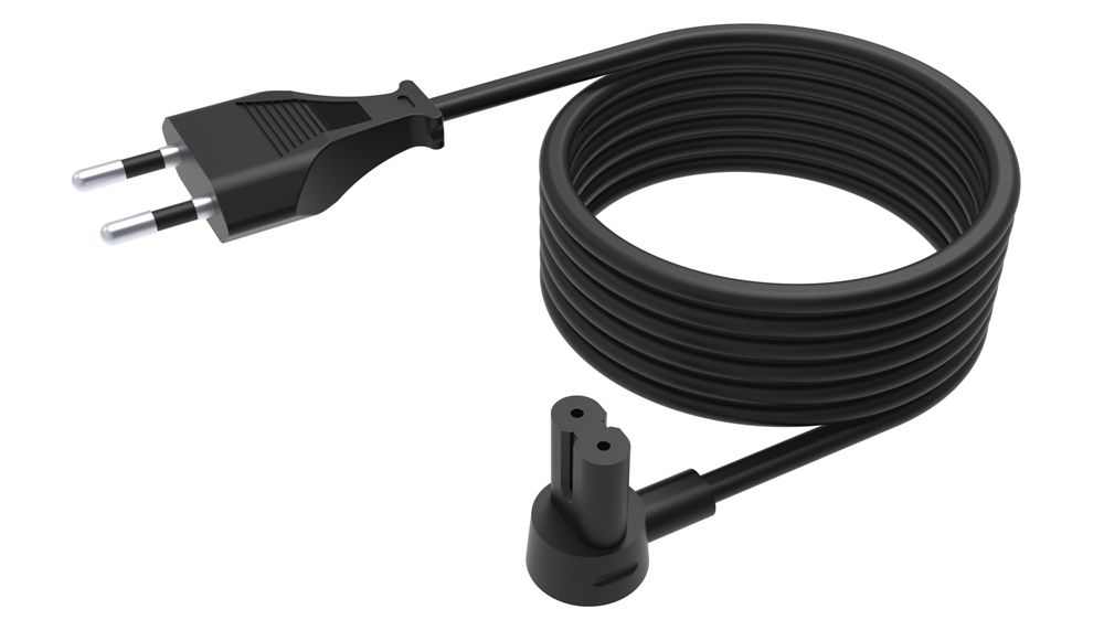 Flexson FLXE5M1021EU - Elektriciteitssnoer - 5 m - Zwart
