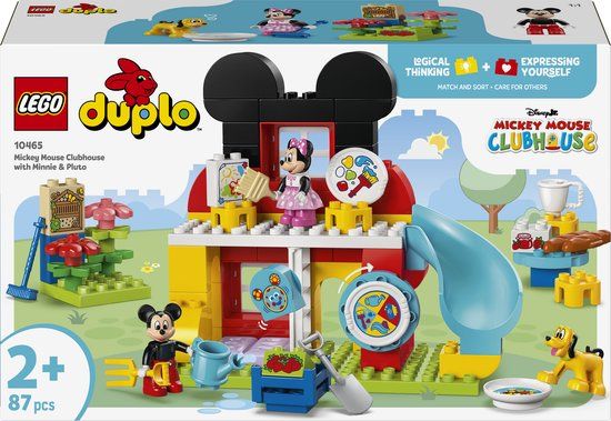 LEGO DUPLO - Disney Mickey Mouse Clubhuis met Minnie en Pluto Bouwpakket voor Kinderen - 10465