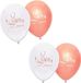 PartyXplosion 6x stuks Eid Mubarak thema ballonnen wit/roze 30 cm