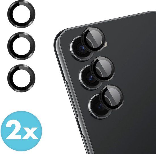 iMoshion Camera Lens Screen protector Samsung Galaxy S24 Plus - 2 Pack - Zwart