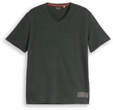Tom Tailor T-shirt met V-hals - Maat M - Darkest Olive