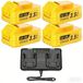 DCBP034 Accupack - Batteries de secours avec chargeur rapide 6A - 4x 20V MAX 3,5Ah lithium-ion - cellules 18650 - Convient pour outils électriques
