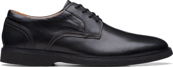 Clarks Malwood Lace Heren Zwart Leer Maat 41.5