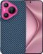 Techsuit Hoesje geschikt voor Huawei Pura 70 - Carbonite FiberShell Carbon Back Cover - Blauw