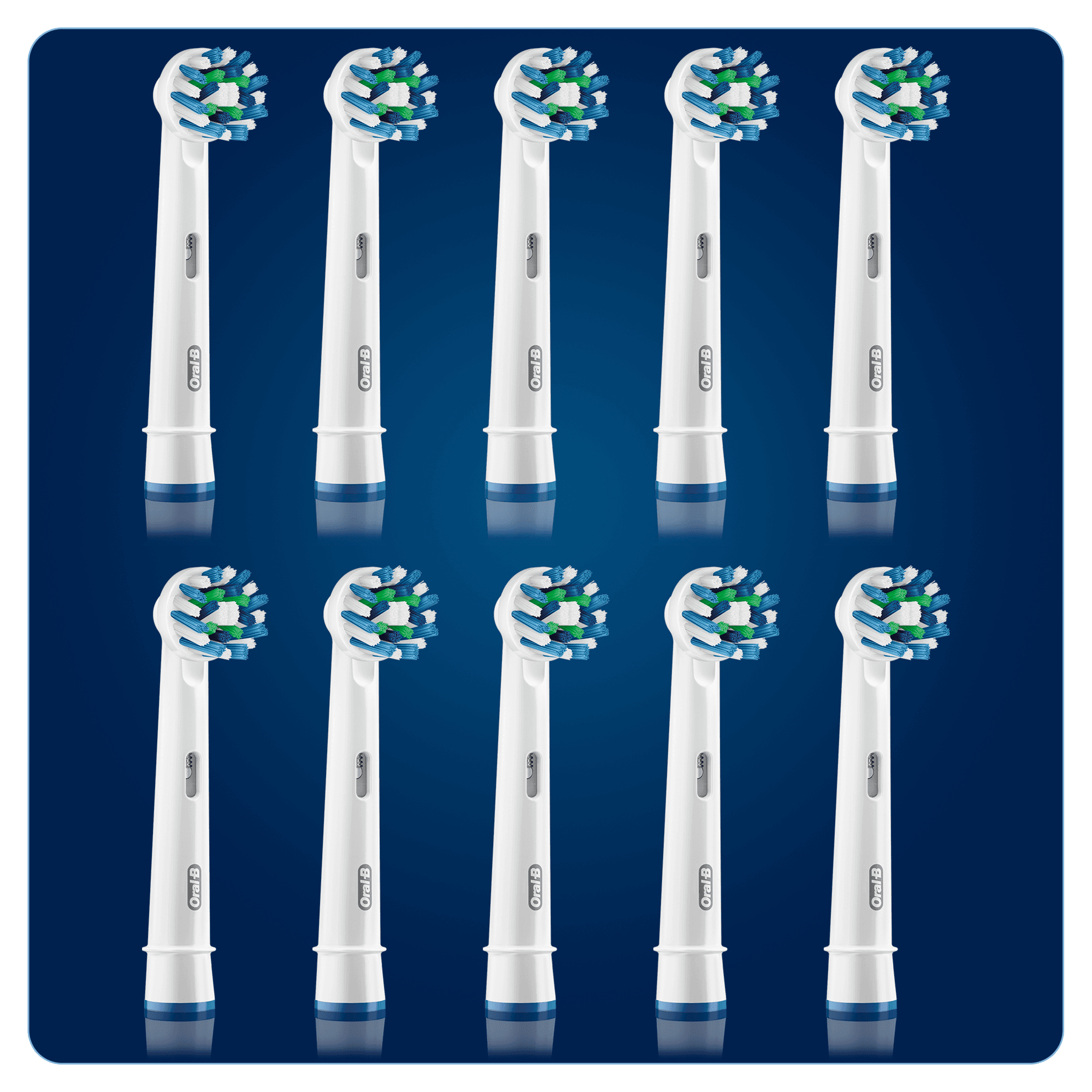 Oral-B CrossAction Vervangende Opzetborstels Voor Elektrische Tandenborstels x10