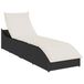 VidaXL Fauteuil de jardin Assise capitonnée Polyrotin, Acier Crème, Blanc