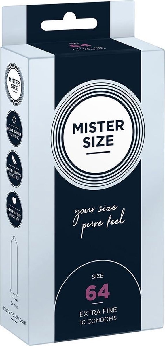 Mister Size MISTER.SIZE 64 mm Condooms 10 stuks