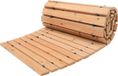 Cèdre, 7 pi x 17 po, antidérapant, chemin de jardin incurvé, chemin de jardin en cèdre déroulable pour extérieur avec fixation par câble métallique, pavage décoratif pour pelouse, adapté pour terrasse, mariage ou fête de jardin