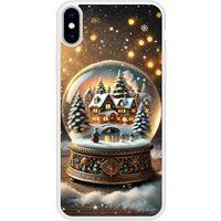Apple iPhone X, Apple iPhone XS globe feerique bedrukt siliconen hoesje