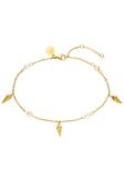 PURELEI Voetsieraden 'Akala' goud / rosa / parelwit