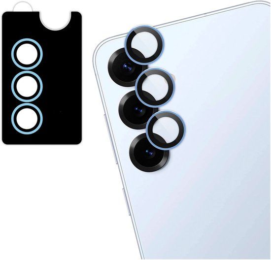 imoshion Camera Lens Protector - Geschikt voor Samsung Galaxy S25 Plus - 2 Pack - Icyblue