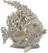 VVGIFTS Strand kust decor koraalrif maanvissen thuiskantoor bureau decor sculptuur standbeeld voor tafelblad plank badkamer decoratie ornament geschenk (wit)