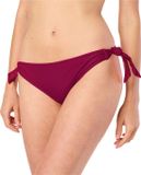 Merry Style Dames Zwembroek - Bikinibroekje - Elastische tailleband - Polyamide & Elastaan – Wijn rood (5288) – 36