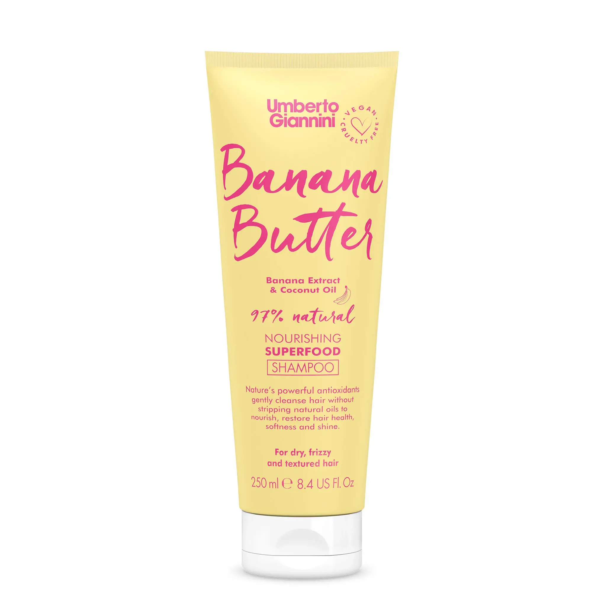 Umberto Giannini Banana Butter Nourishing Superfood Shampoo 250 ml