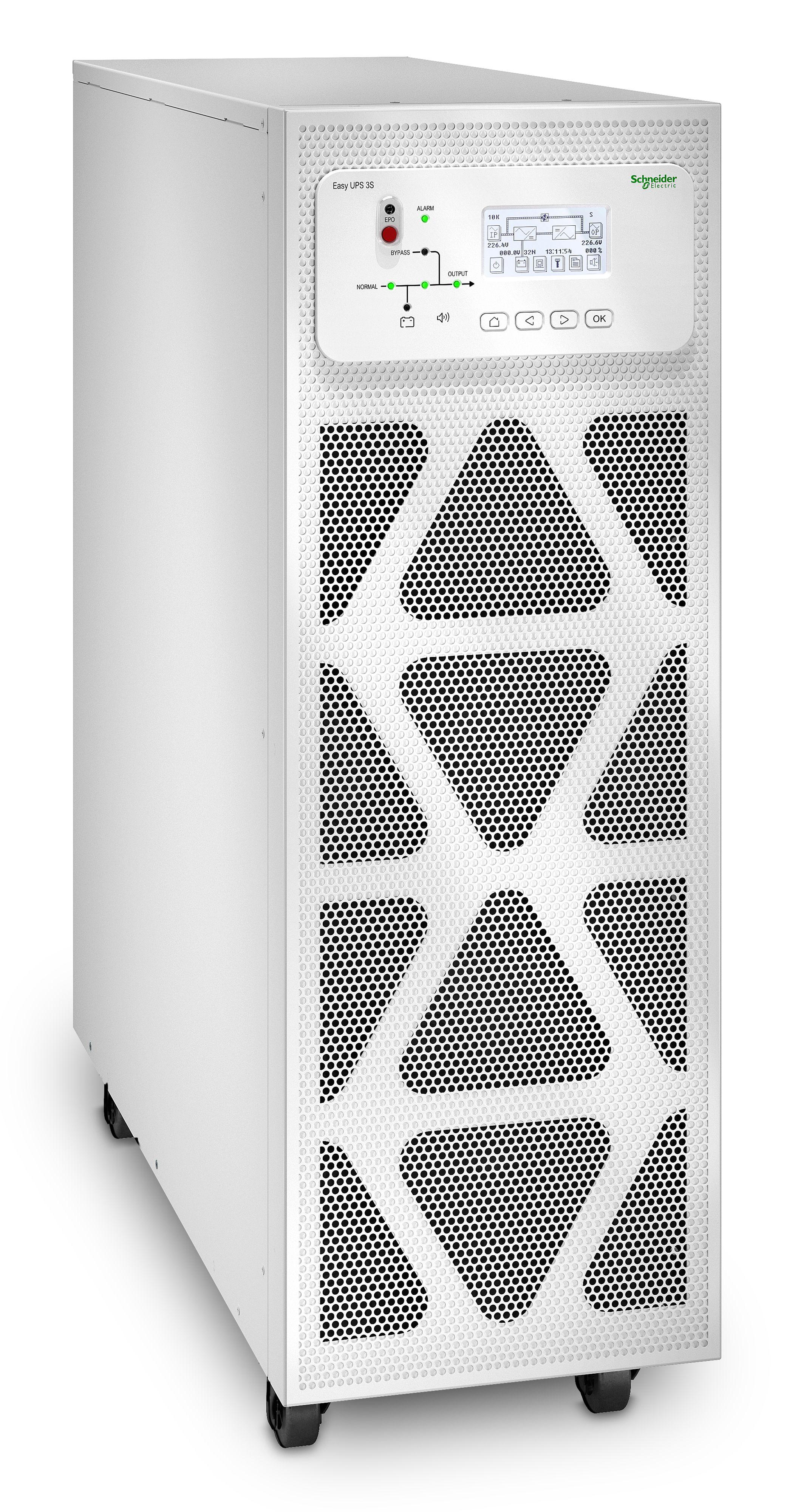 APC Easy UPS 3S E3SUPS30KH Noodstroomvoeding - 30kVA 3fase(400V) in&uit inc. 0 (externe) accu's