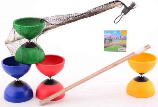 Johntoy Diabolo met houten stokjes
