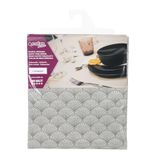 MANTEL Cofan Tafelkleed, rond, vuilafstotend, jacquard met hars gecoate stof, groene strikken, materiaal: 50% katoen en 50% polyester, gemakkelijk te reinigen (1,60 m, rond)