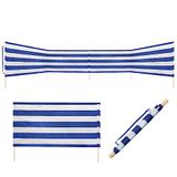 Idena - Windscherm blauw-wit 600 x 80 cm