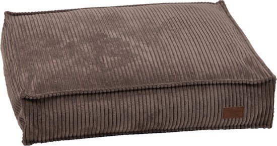 Designed by Lotte Ribbed Hondenkussen - Bruin - 70x55cm