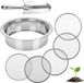 Acier inoxydable 5-en-1 tamis de jardin pour compost