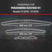HEYNER® Essuie-glace pour MAHINDRA KUV100 01.2016 - 10.2026, Essuie-glace plat hybride, Aérodynamique & Flexible, Revêtement nanographique