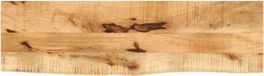 vidaXL Tafelblad met natuurlijke rand 100x40x2,5 cm massief mangohout