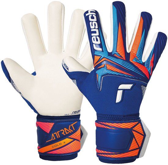 Reusch Attrakt Gold X NC Keepershandschoenen Senior Blauw - Wit - Oranje