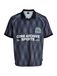 JACK & JONES Shirt 'JCOBreeze Football' lichtblauw / zwart / wit