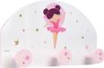 Merkloos Fun House Wandkapstok Kinderen 37 x 21,5 x 68 cm Wit Kunststof