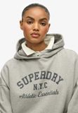 Superdry & Co Superdry Athletic Essentials Relaxed Hoodie Dames Katoen/Polyester Grijs