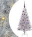 vidaXL Sapin de Noël Argent 120 cm PET