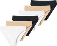 uncover by SCHIESSER Schiesser Uncover Slip Set van 6 Dames Wit/beige/zwart S
