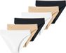 uncover by SCHIESSER Schiesser Uncover Slip Set van 6 Dames Wit/beige/zwart S