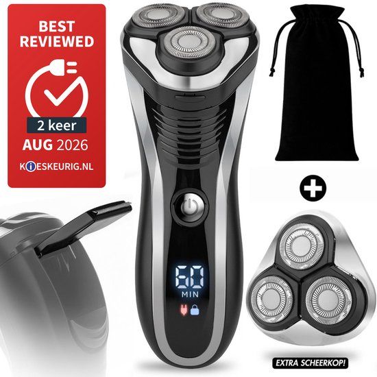Sansbeauté S1111 2-in-1 Scheerapparaat Mannen met Trimmer + Extra Scheerkop - Elektrisch