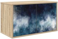 vidaXL Wandmontage TV-meubel RAALTE 69 x 33 x 40 cm Sonoma Eiken