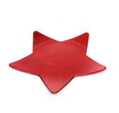 House of Seasons Mila Decoratiebord Ster 25 cm Rood