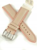 Hirsch Lindsey bracelet en cuir et caoutchouc 20 mm rose